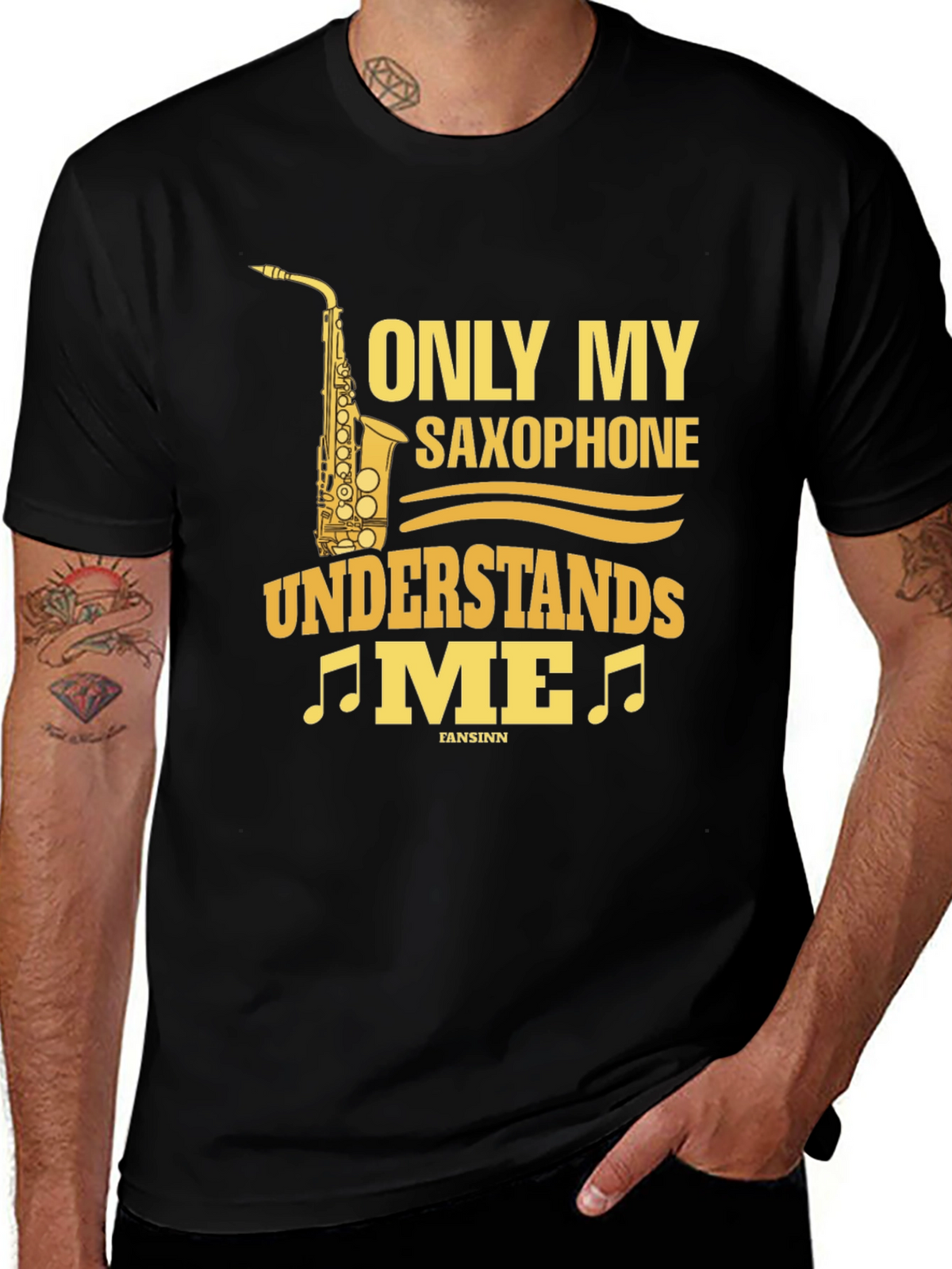 Saxophone Lover T-Shirt - Only My Saxophone Understands Me!