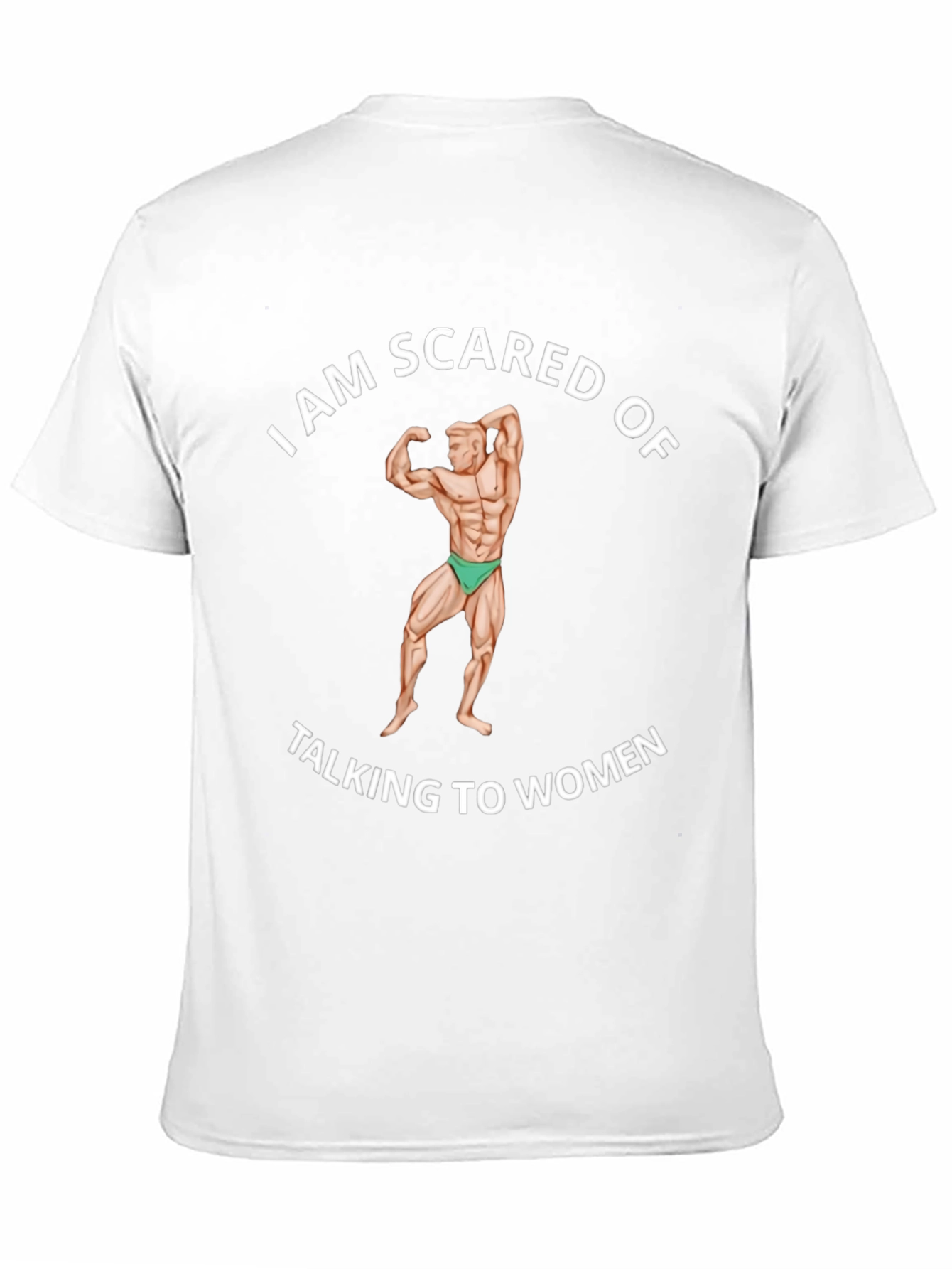 I am Scared of Talking to Women Black T-Shirt