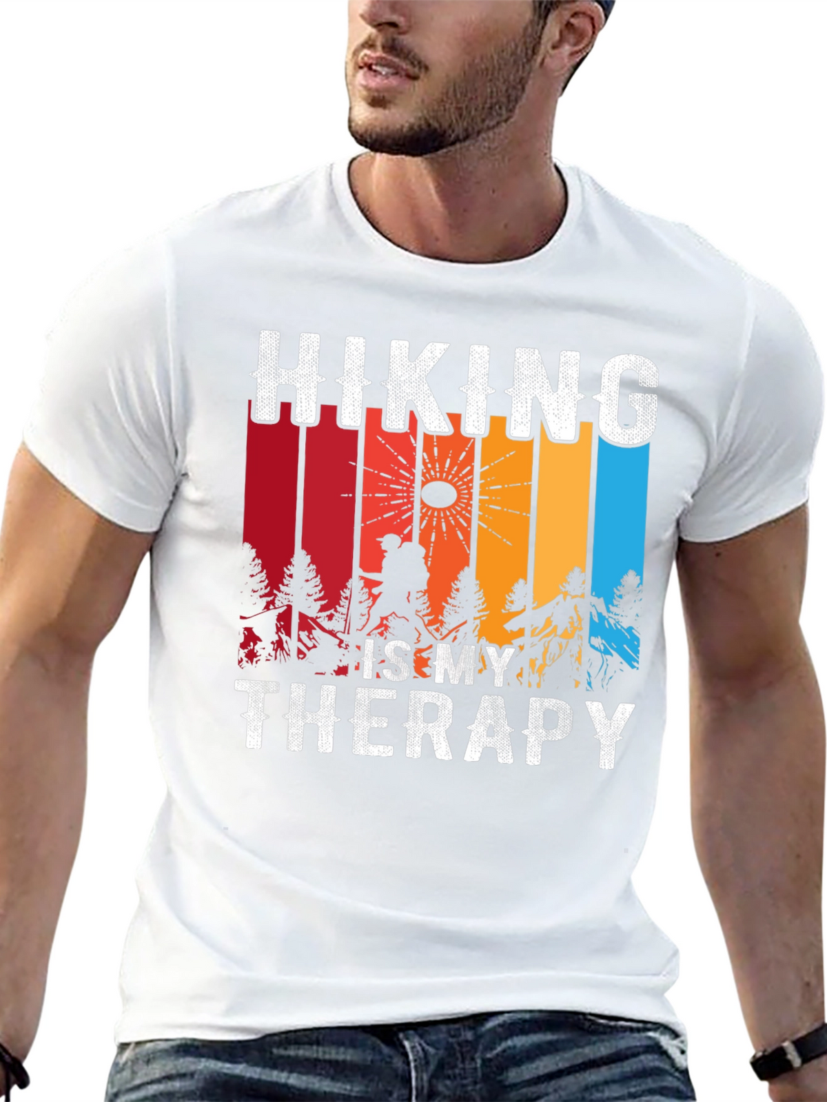 Hiking is My Therapy Graphic Tee
