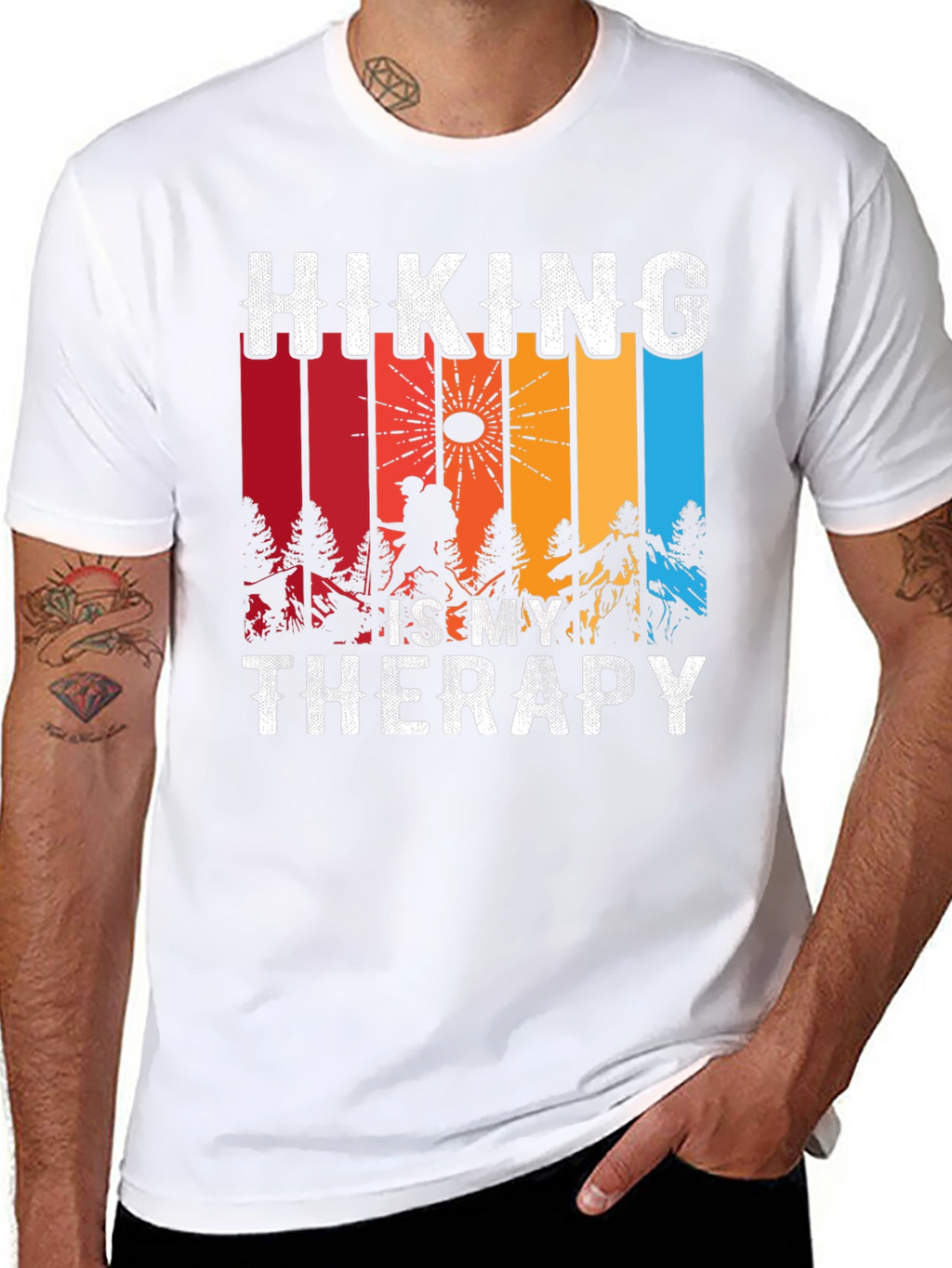 Hiking is My Therapy Graphic Tee