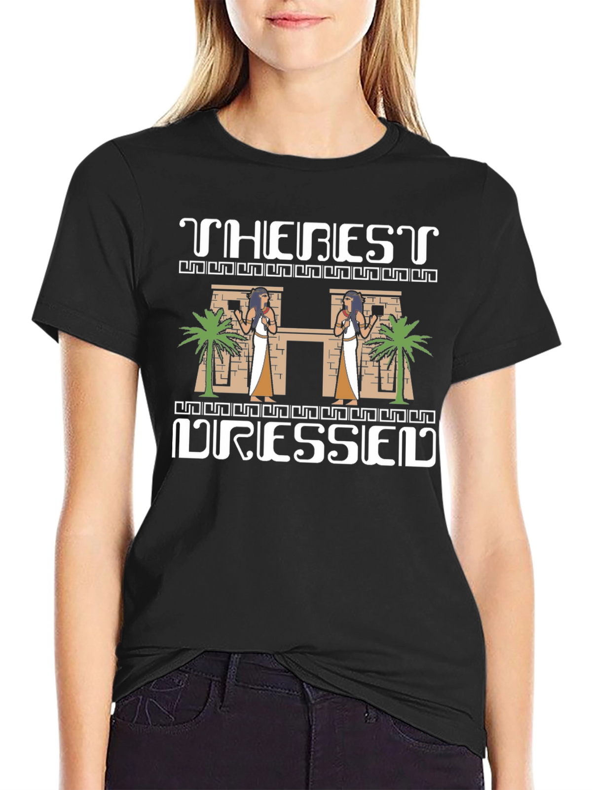 The Best Dressed T-Shirt - Egyptian Theme Black Tee