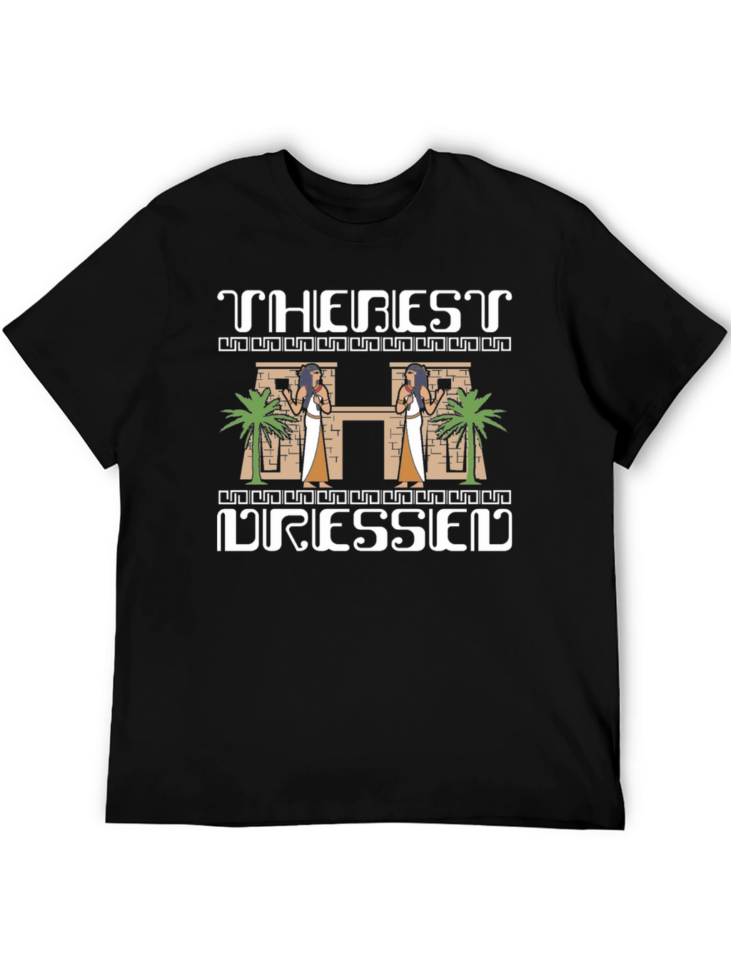 The Best Dressed T-Shirt - Egyptian Theme Black Tee