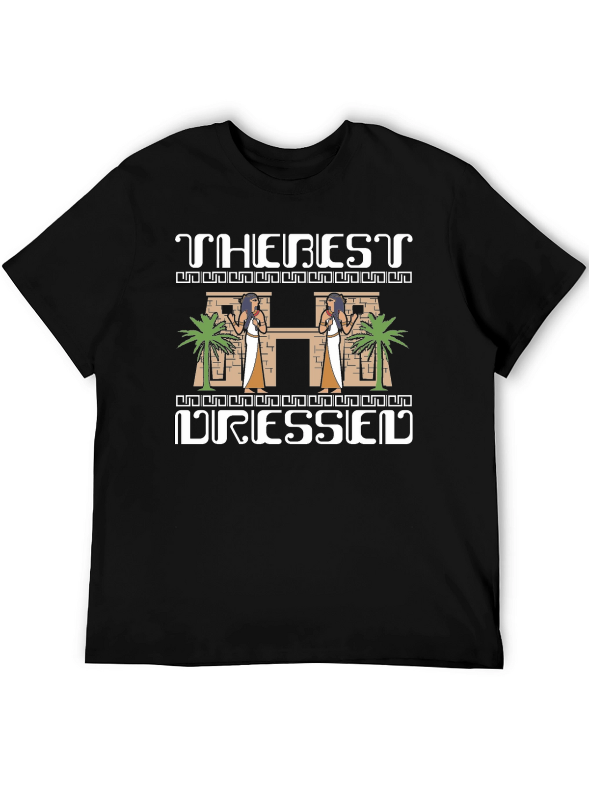 The Best Dressed T-Shirt - Egyptian Theme Black Tee