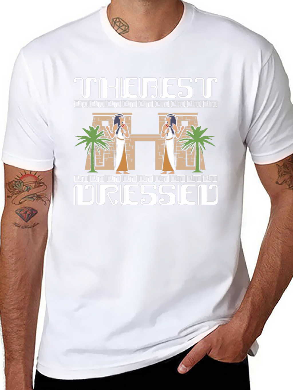 The Best Dressed T-Shirt - Egyptian Theme Black Tee