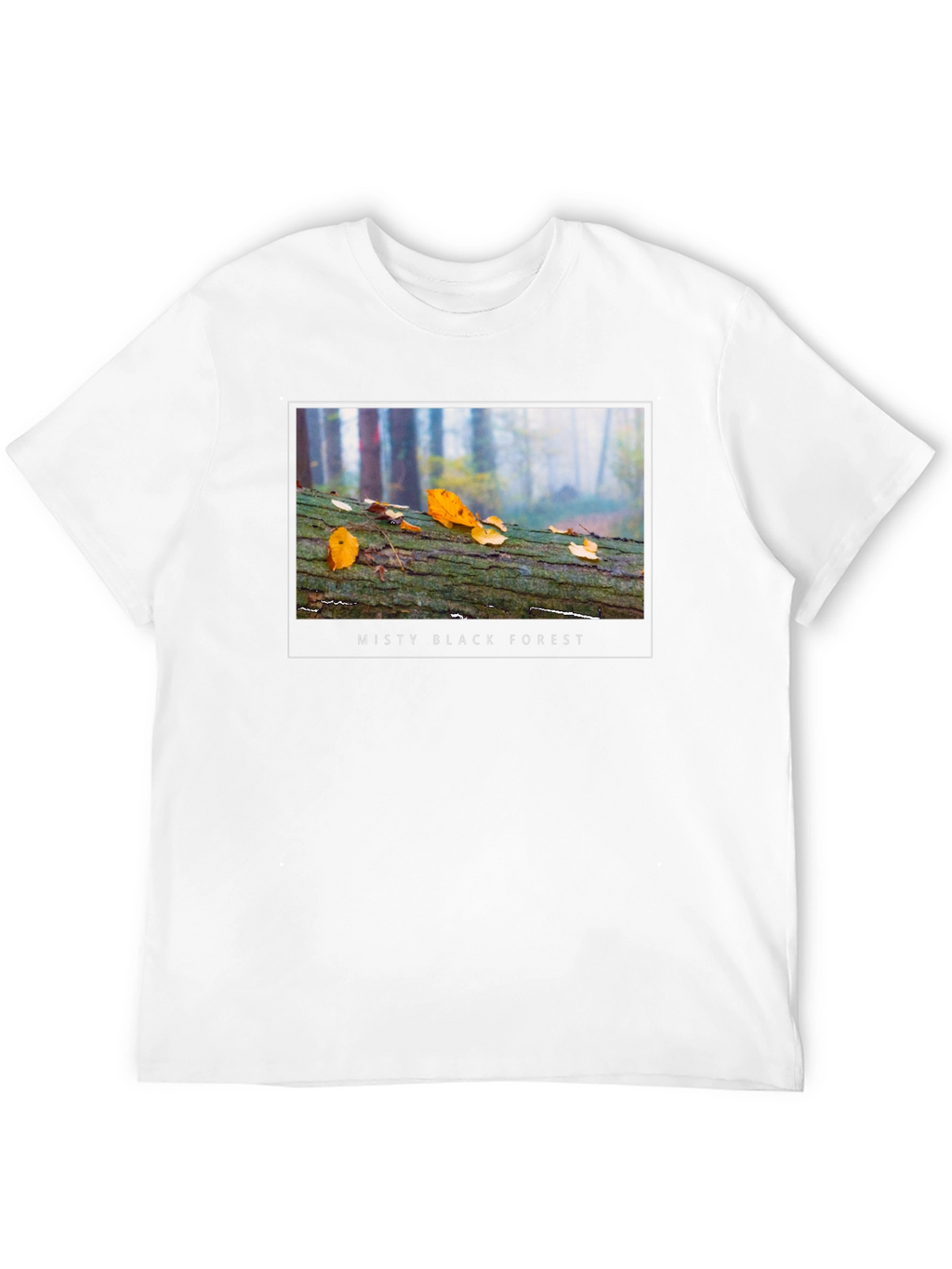 Misty Black Forest T-Shirt - Nature Inspired Tee