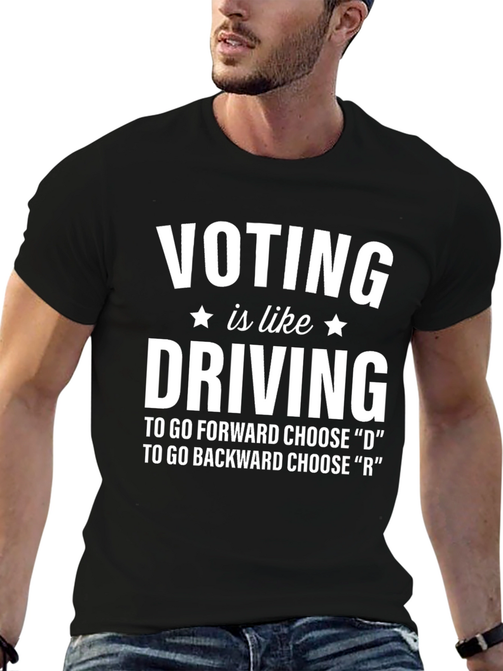 Vote Driving Black T-Shirt