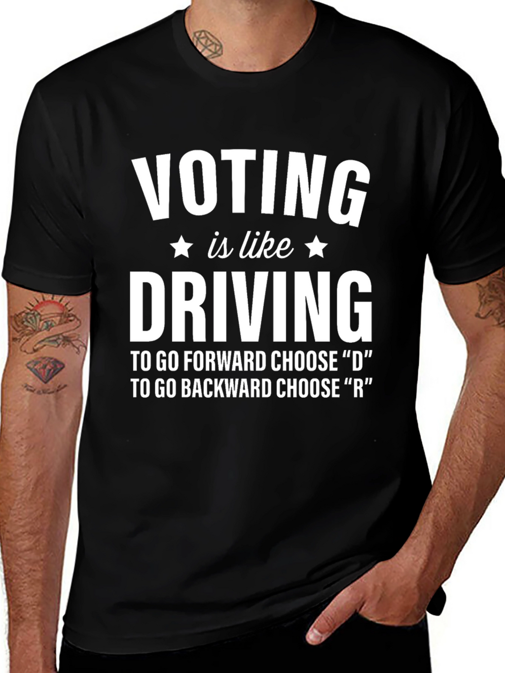 Vote Driving Black T-Shirt