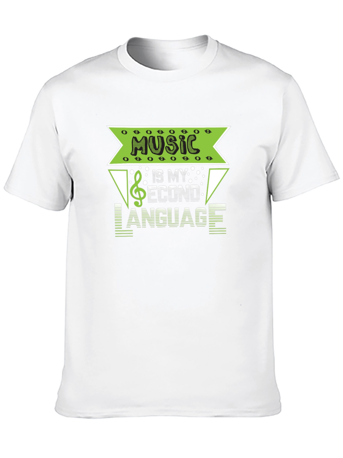 Music is My Second Language Graphic T-Shirt