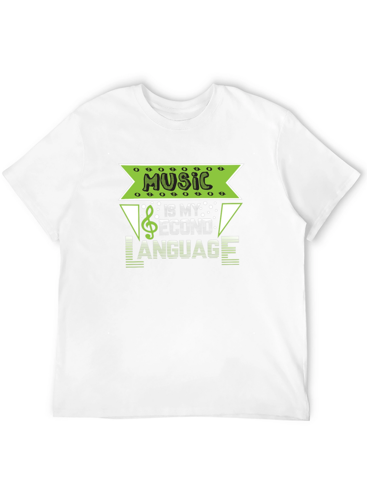 Music is My Second Language Graphic T-Shirt