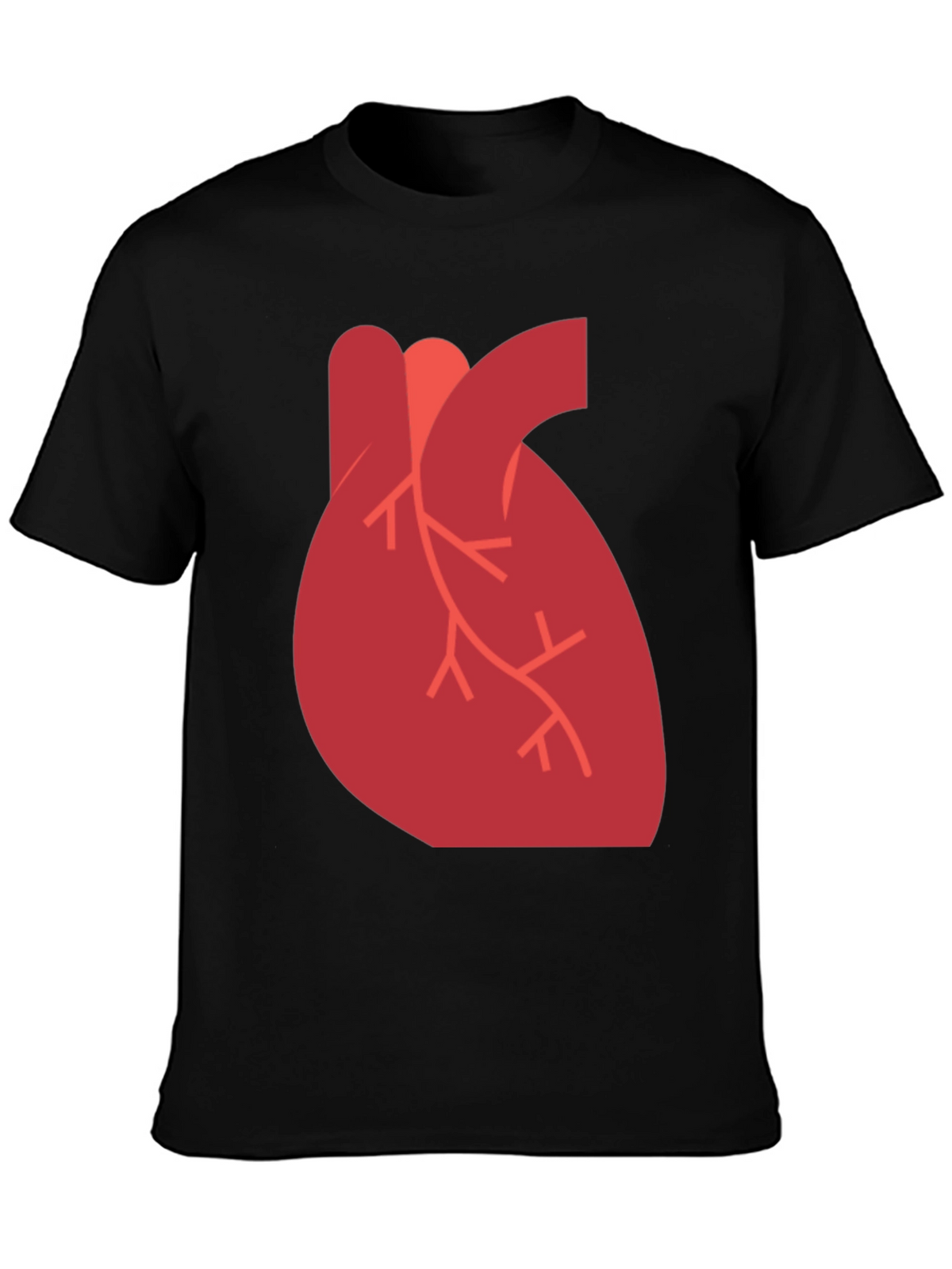 Anatomical Heart Graphic Black T-Shirt