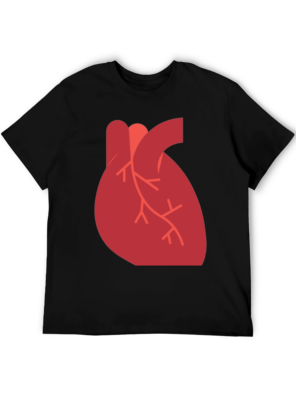 Anatomical Heart Graphic Black T-Shirt