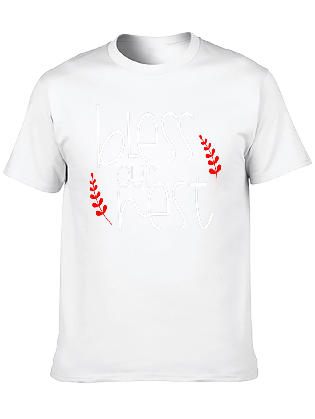 Bless Our Nest Graphic Tee - Black