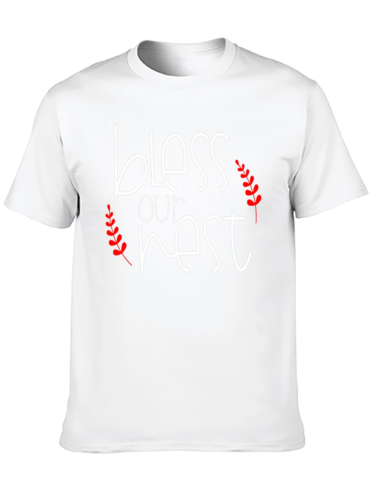 Bless Our Nest Graphic Tee - Black