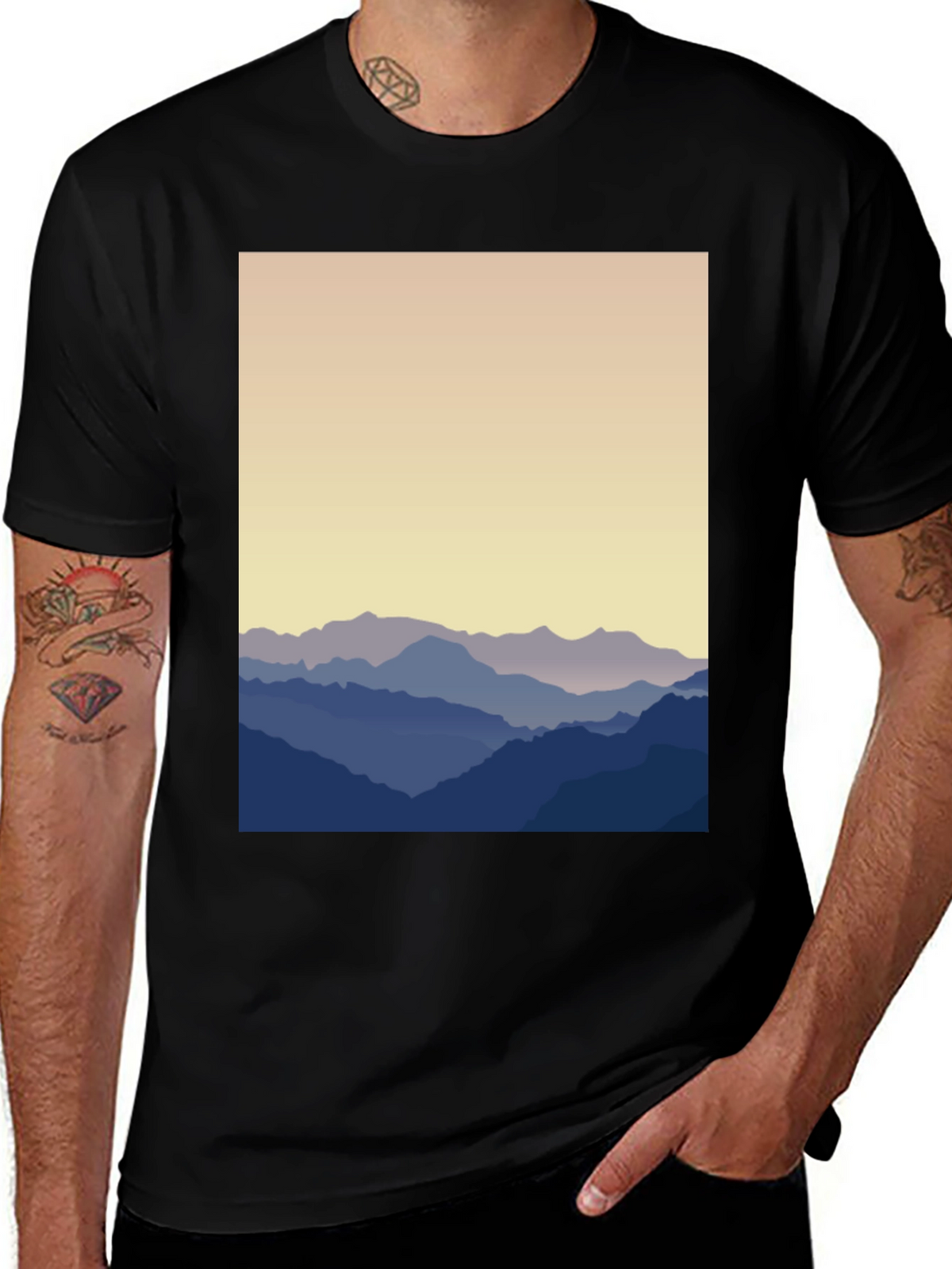 Mountain View Graphic Tee - Soft Cotton Blend
