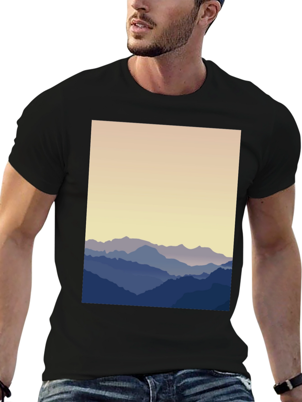 Mountain View Graphic Tee - Soft Cotton Blend