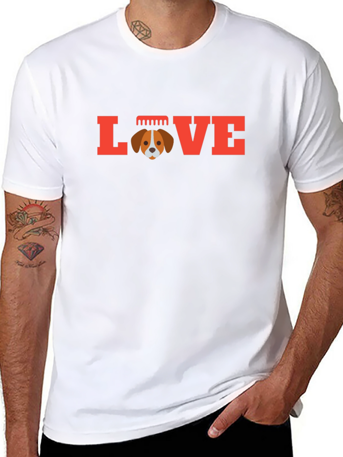 Love Dog T-Shirt - Cute Puppy Graphic Tee