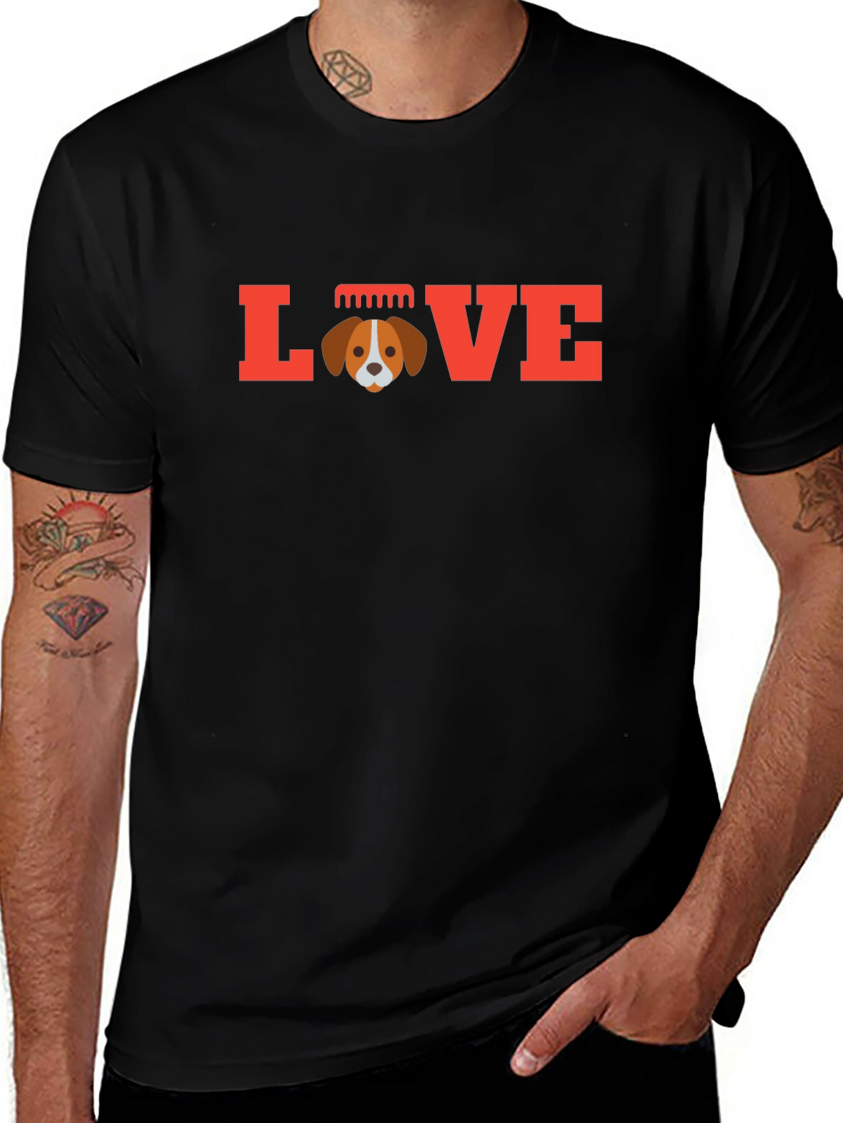 Love Dog T-Shirt - Cute Puppy Graphic Tee