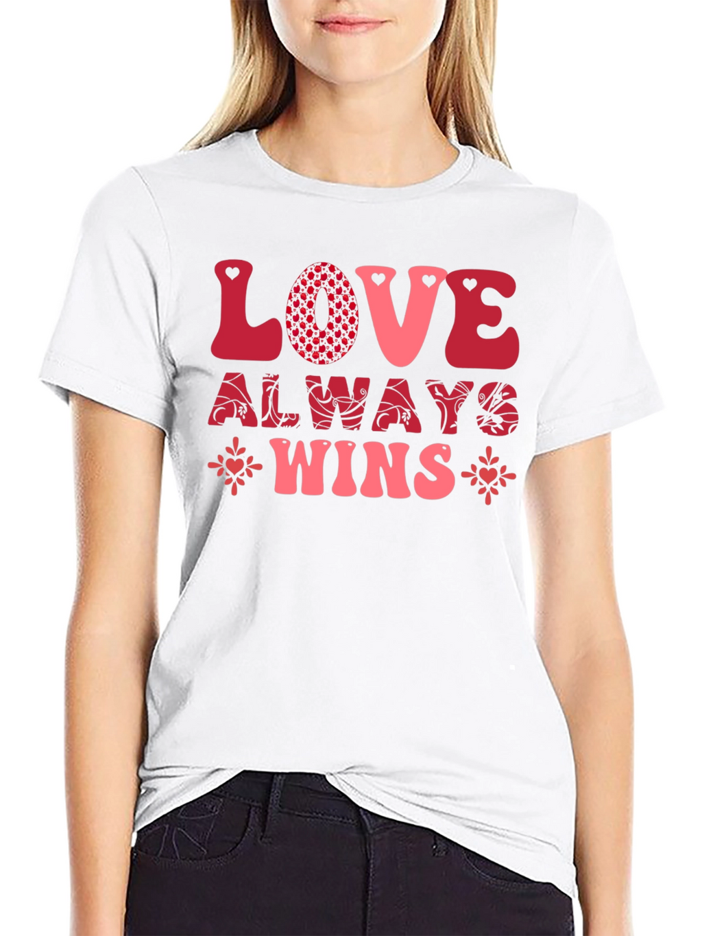 Love Always Wins Black Graphic Tee