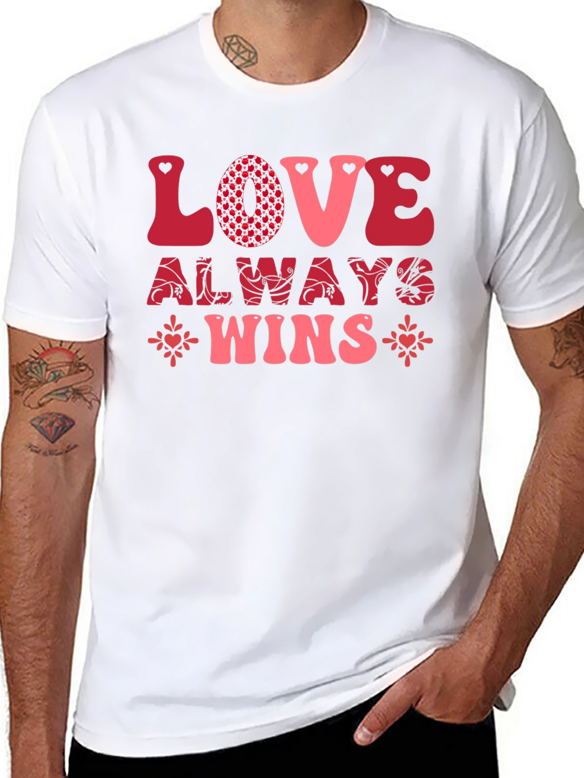 Love Always Wins Black Graphic Tee