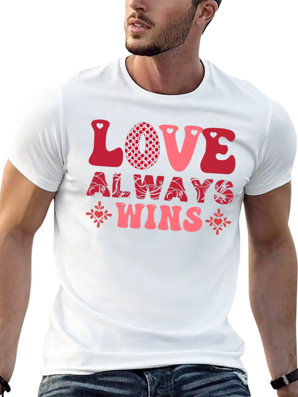 Love Always Wins Black Graphic Tee