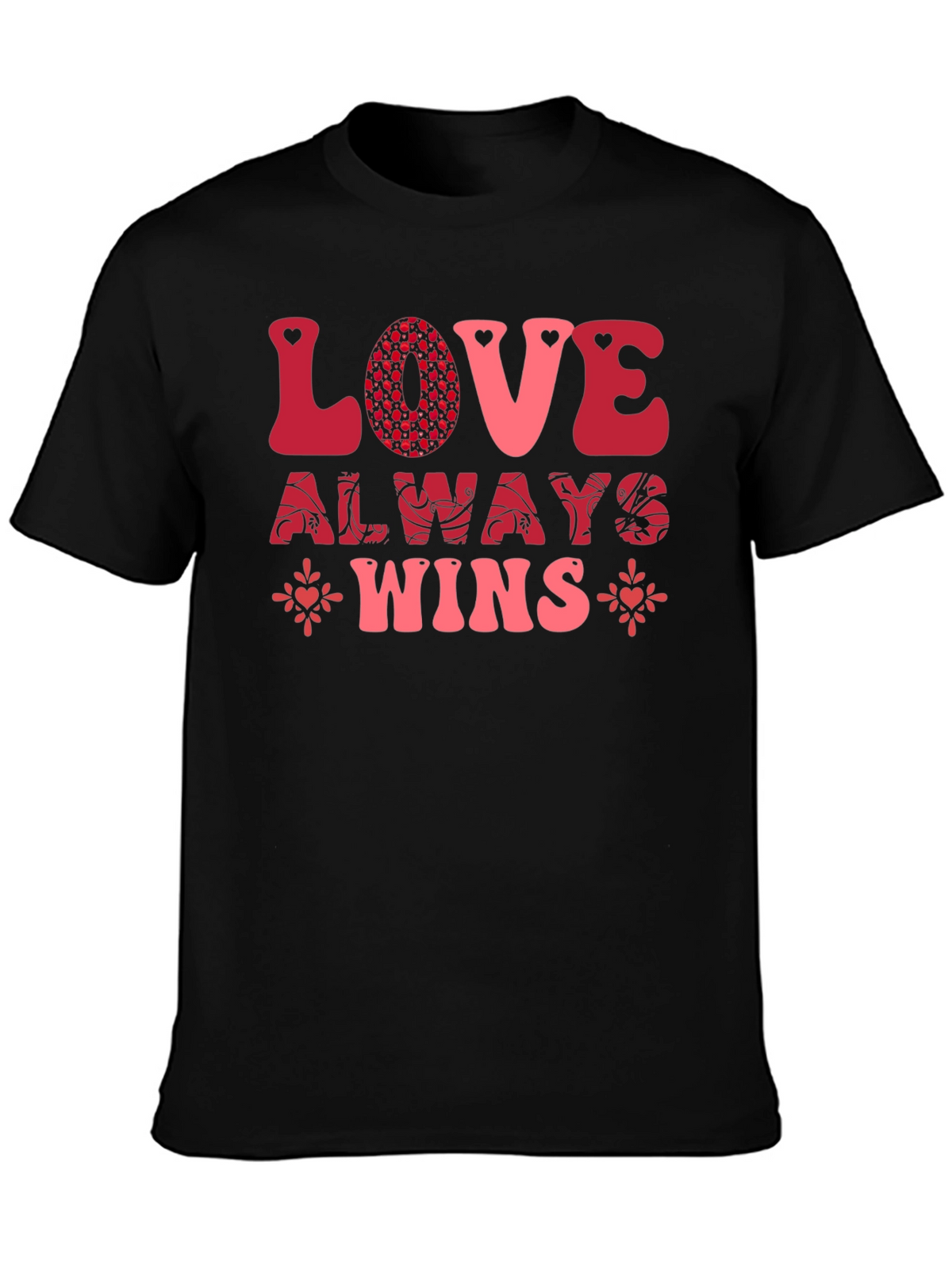 Love Always Wins Black Graphic Tee