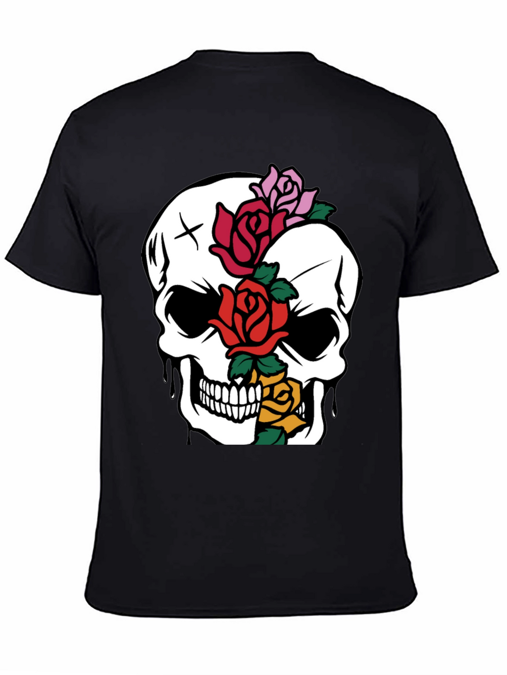 Skull & Roses Graphic Tee - Unique Style