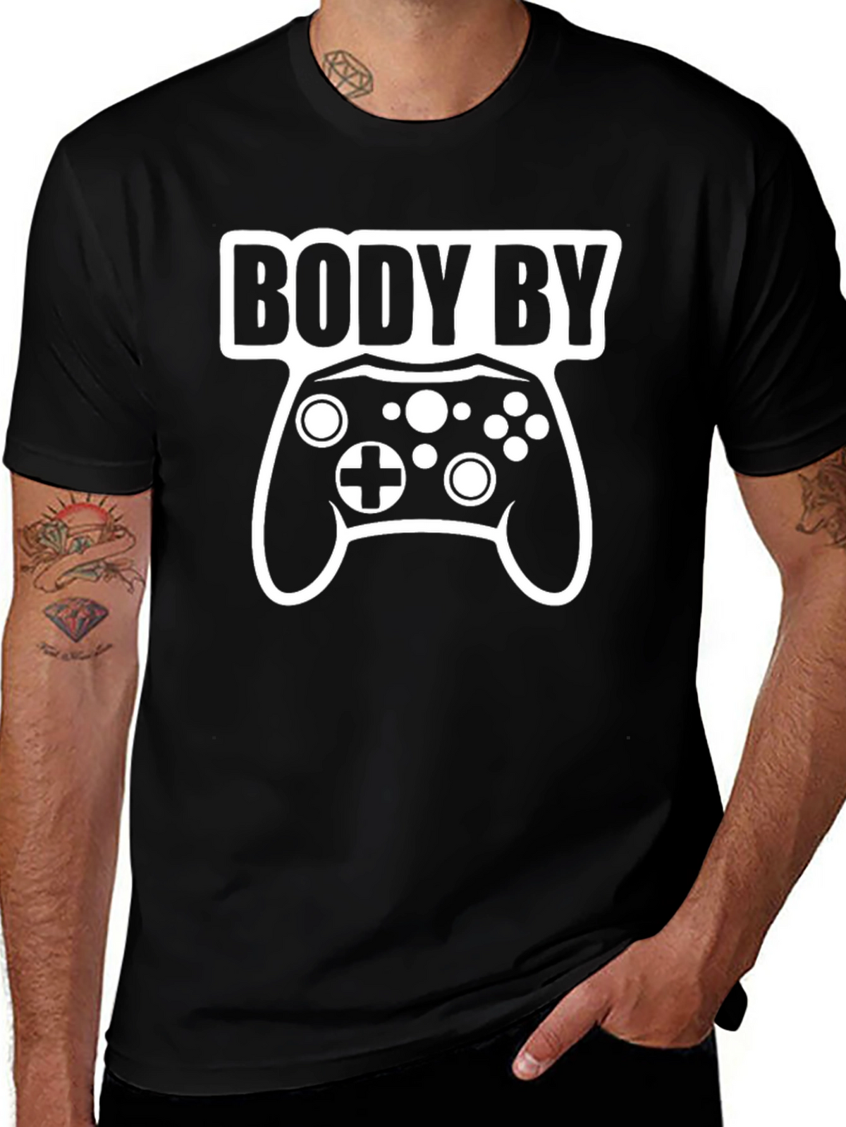 Body By Gaming T-Shirt - Gamer Style!