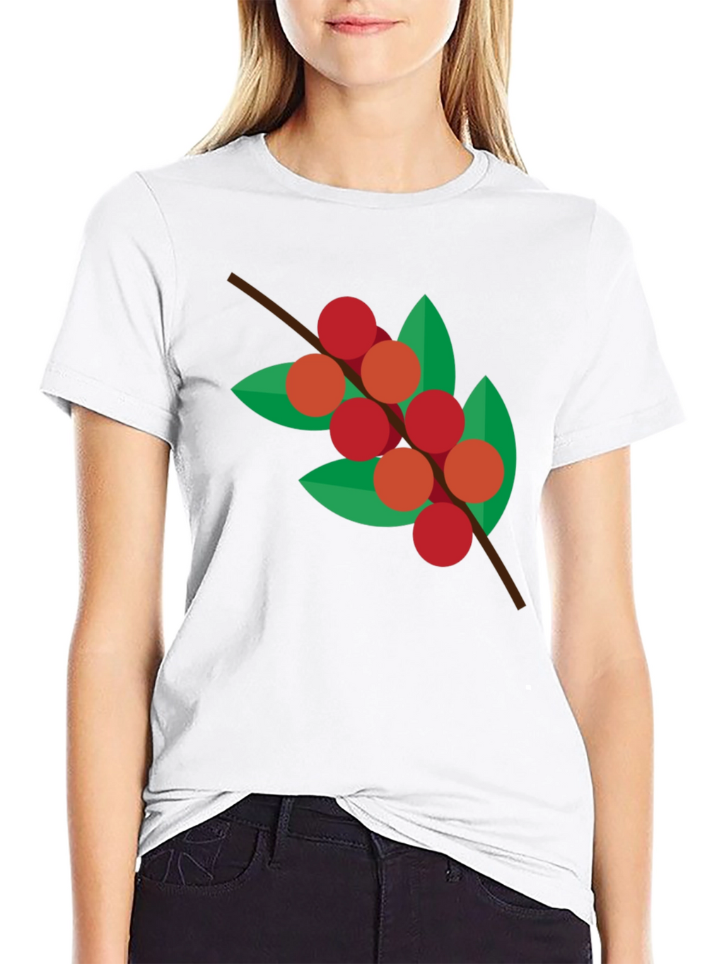 Geometric Coffee Cherry T-Shirt