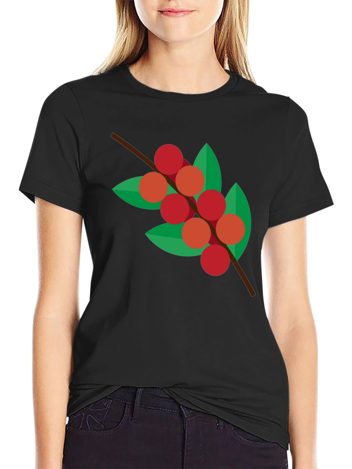 Geometric Coffee Cherry T-Shirt