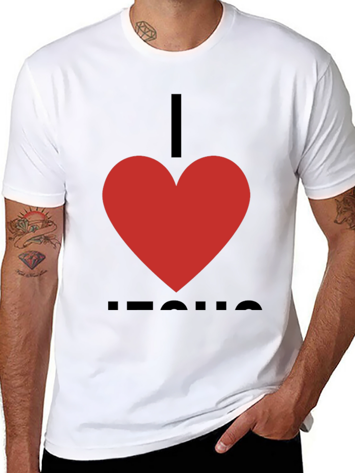 I Heart Jesus T-Shirt - Classic Christian Apparel