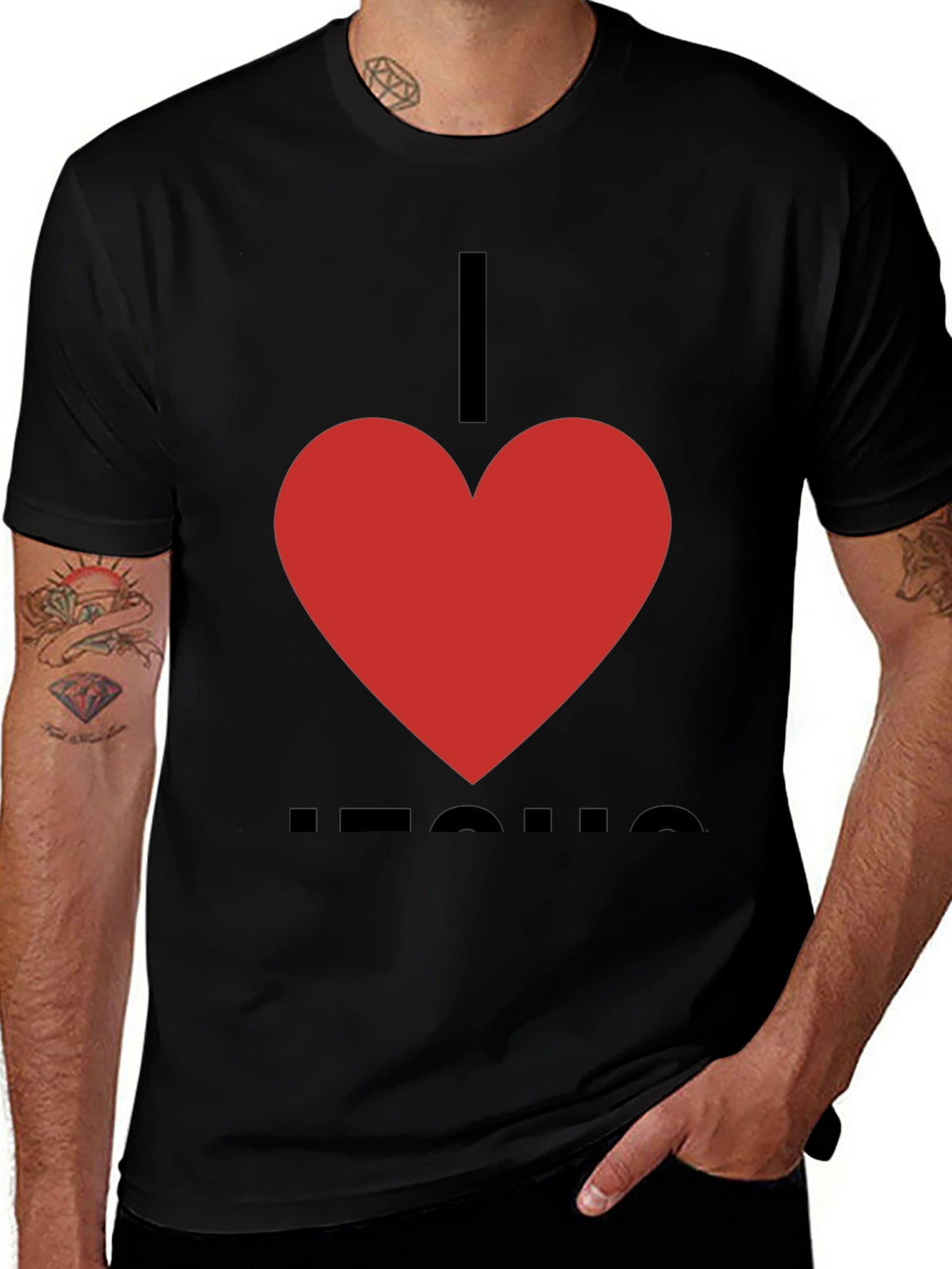 I Heart Jesus T-Shirt - Classic Christian Apparel
