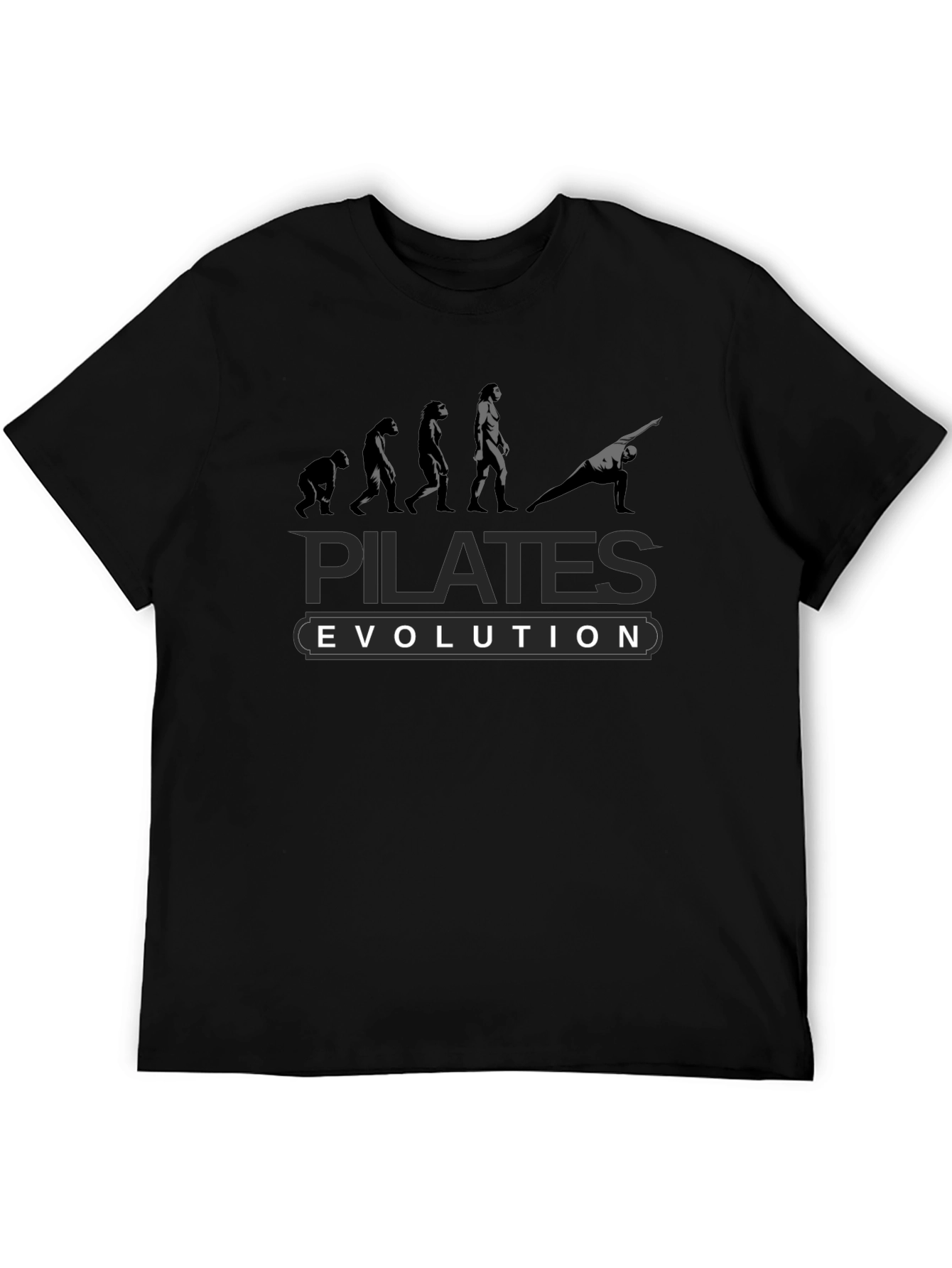 Pilates Evolution T-Shirt: Fitness and Humor