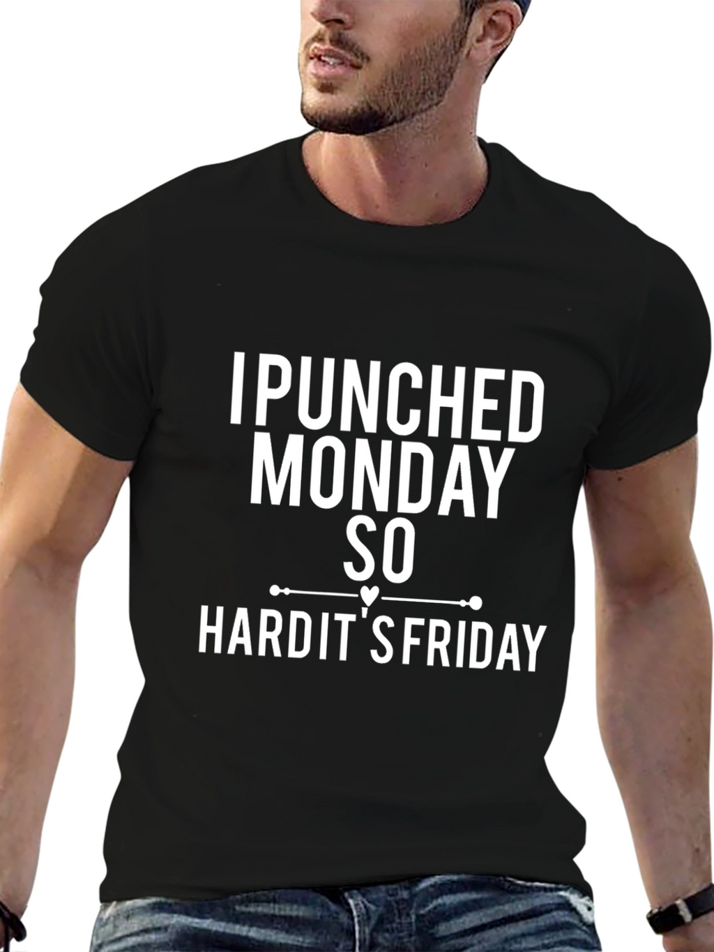 I Punched Monday So Hard Funny T-Shirt