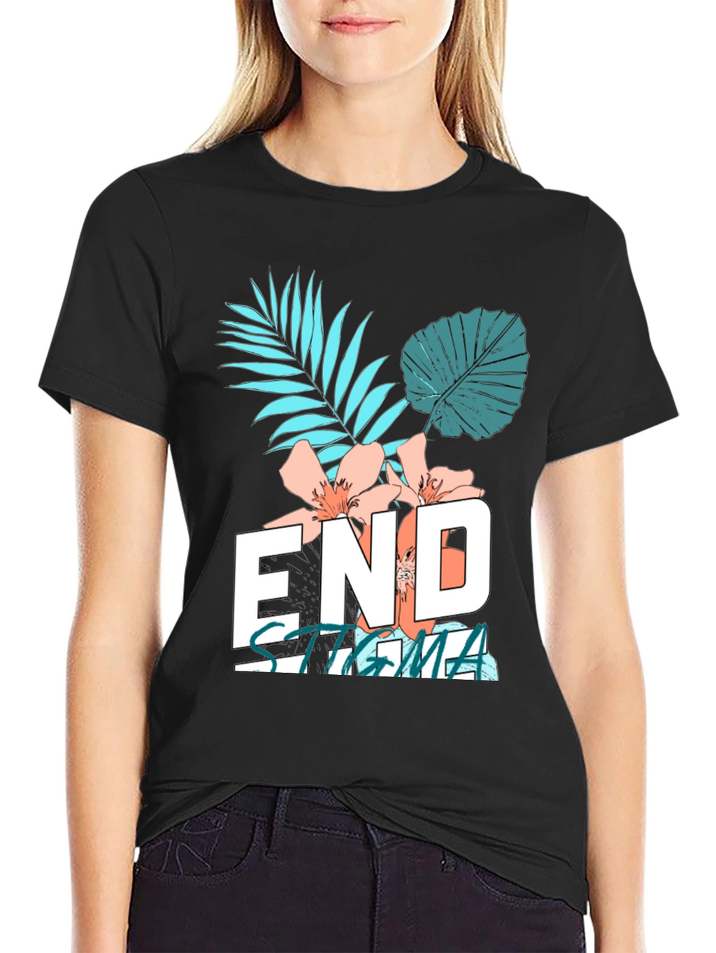 End Stigma Graphic Tee - Black