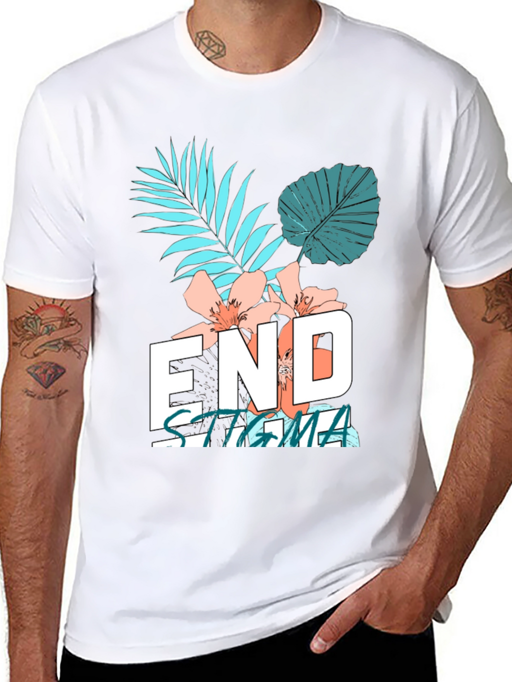 End Stigma Graphic Tee - Black