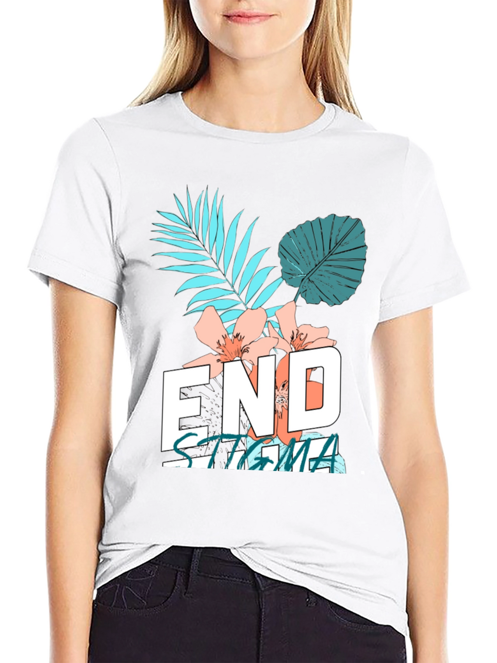 End Stigma Graphic Tee - Black