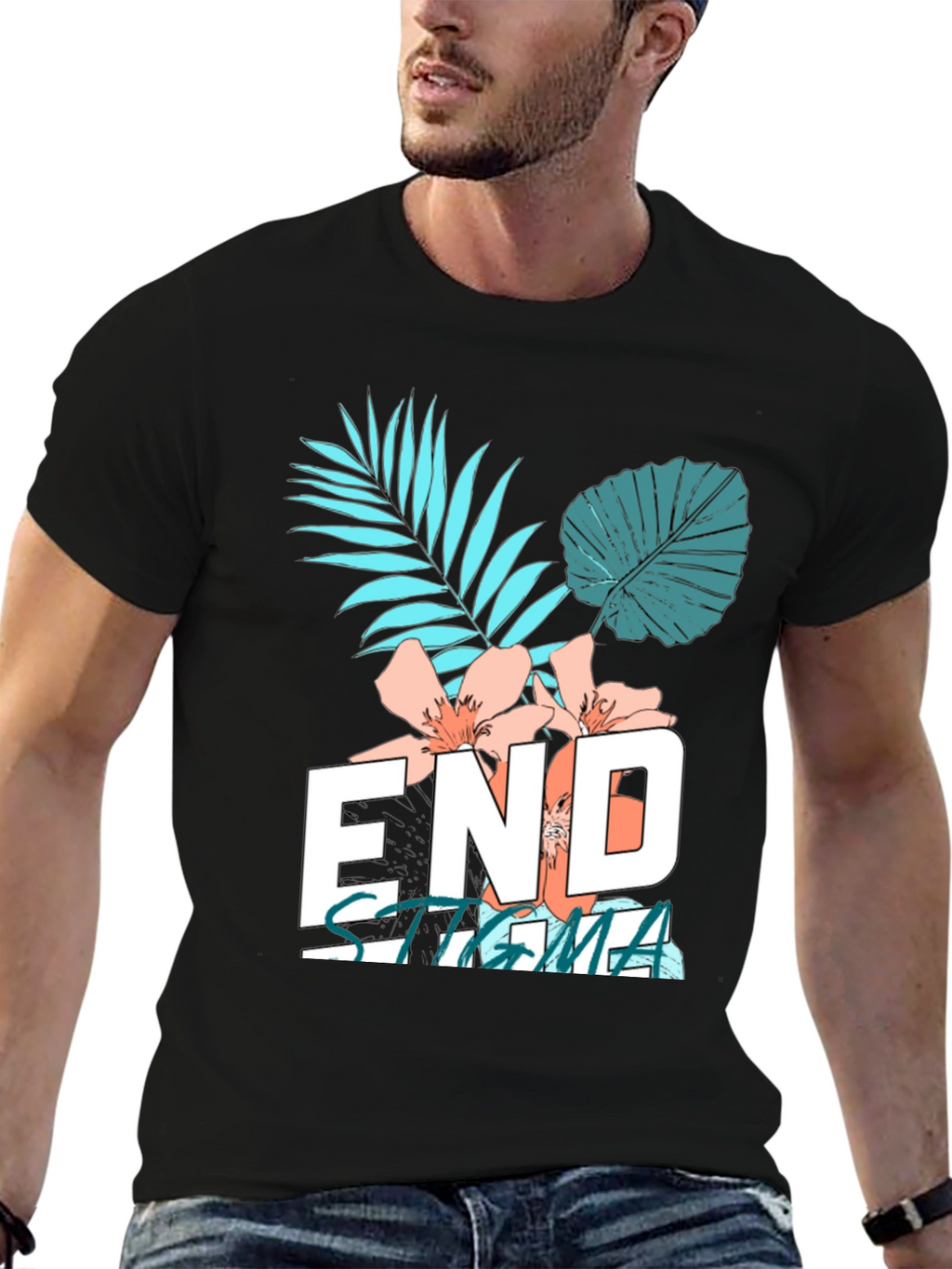End Stigma Graphic Tee - Black