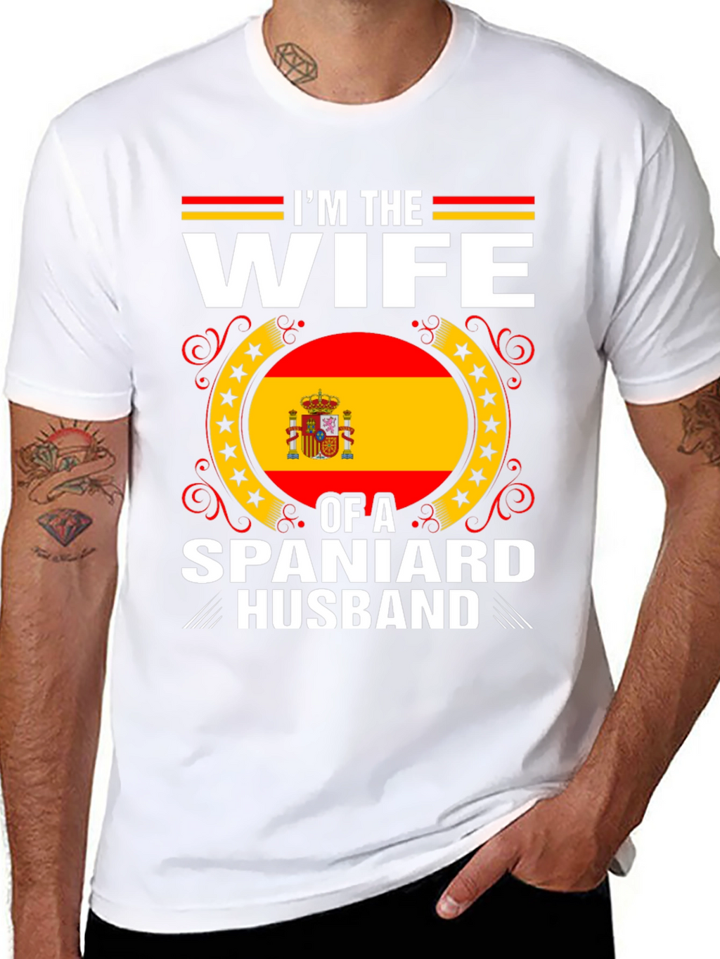 Im The Wife Of A Spaniard Husband T-Shirt
