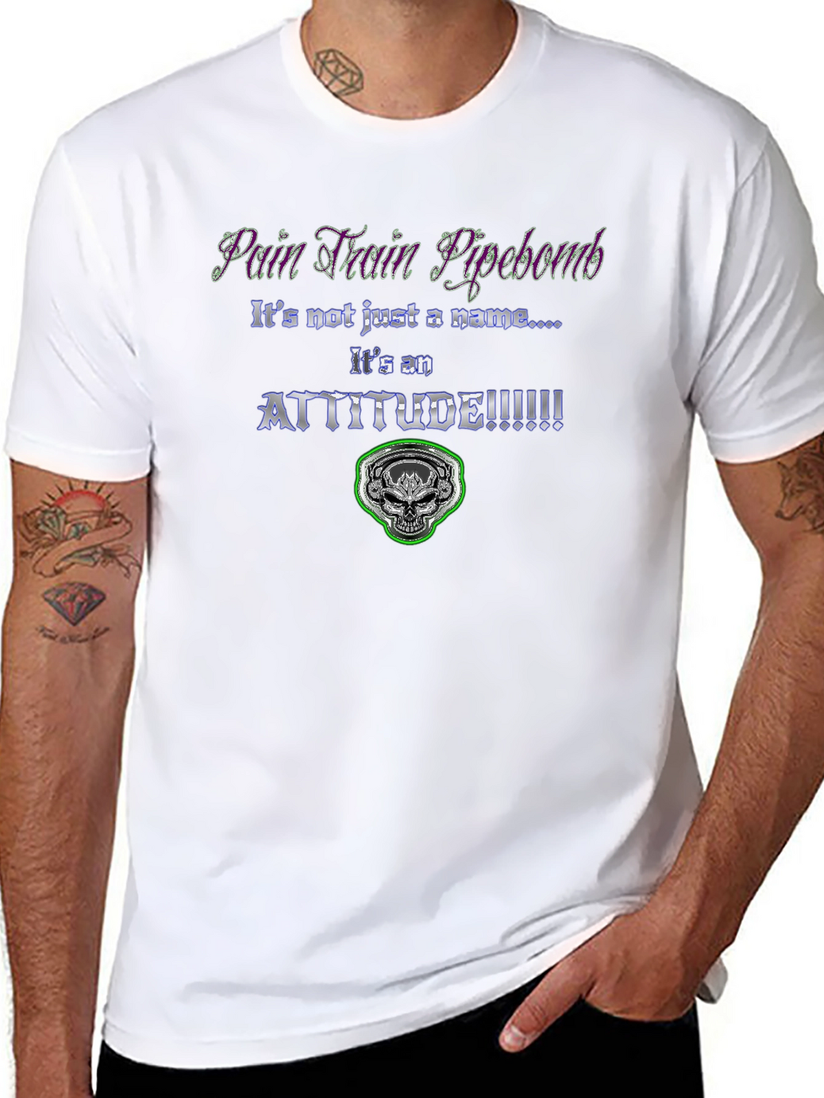Pain Train Pipebomb Attitude Graphic Tee