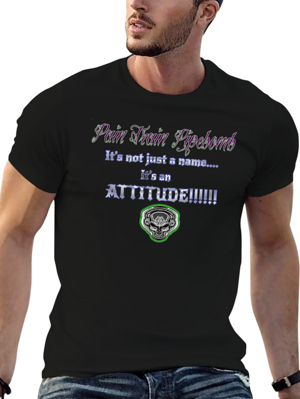 Pain Train Pipebomb Attitude Graphic Tee