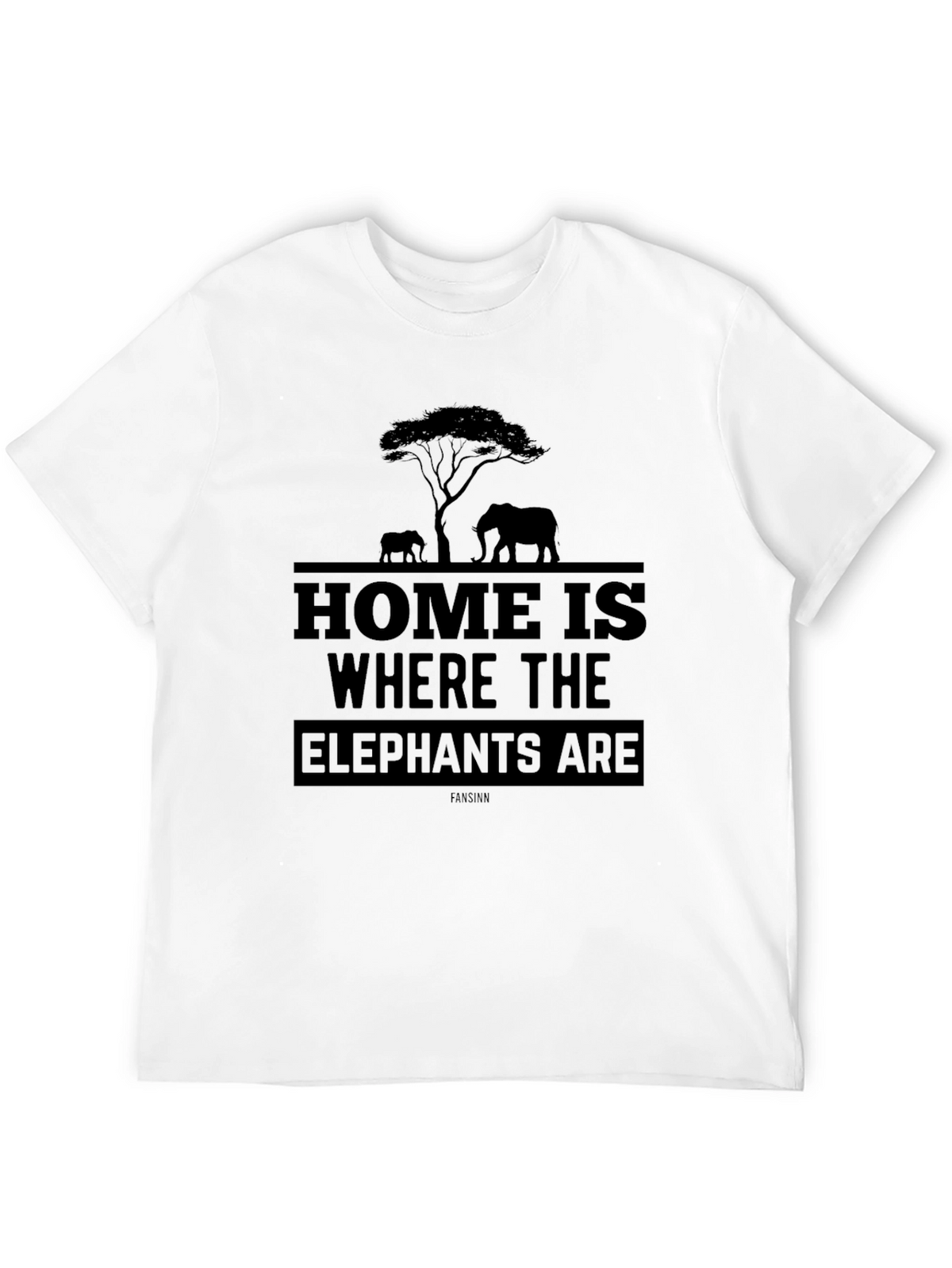 Elephant Silhouette Graphic T-Shirt - Unisex