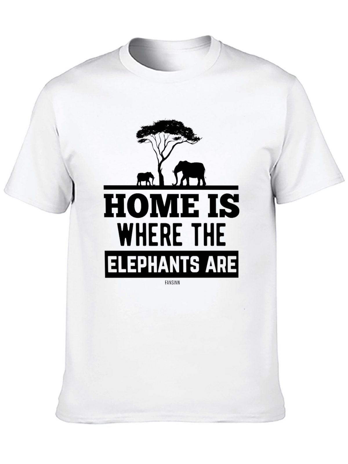 Elephant Silhouette Graphic T-Shirt - Unisex