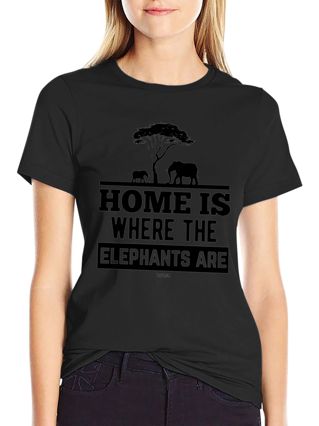 Elephant Silhouette Graphic T-Shirt - Unisex