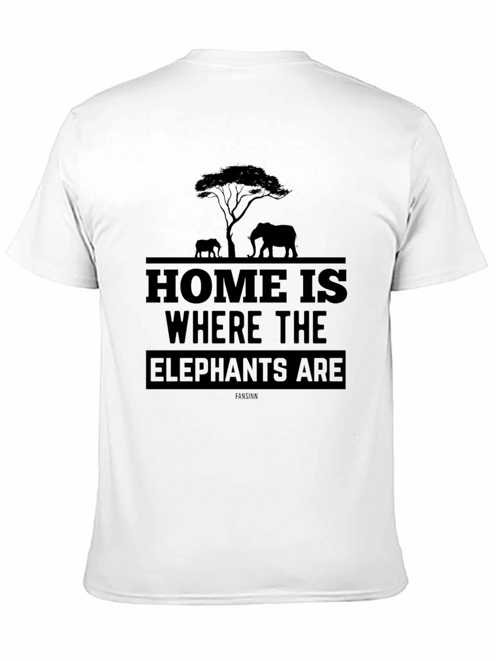 Elephant Silhouette Graphic T-Shirt - Unisex