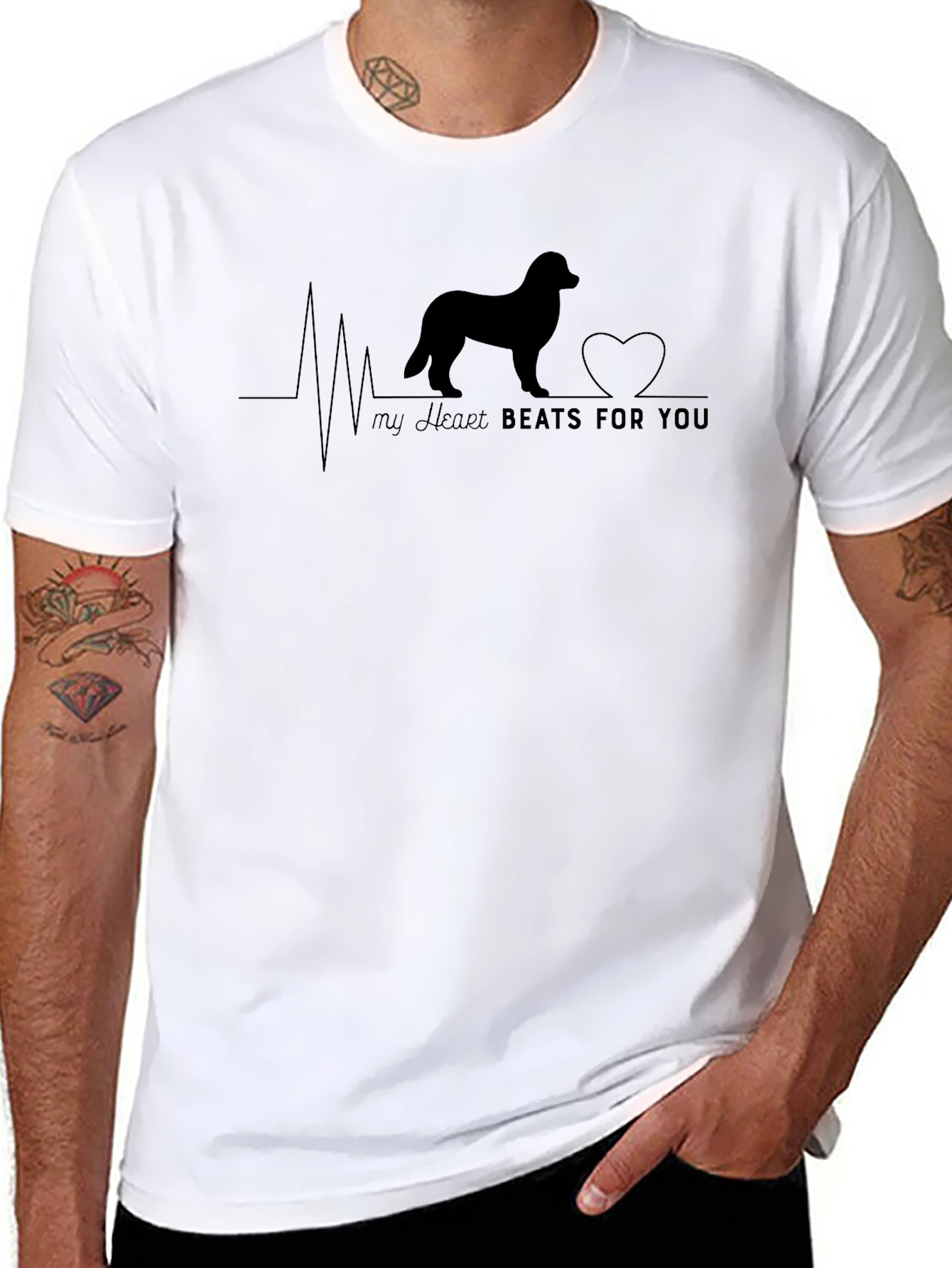 Dog Lovers Heartbeat T-Shirt