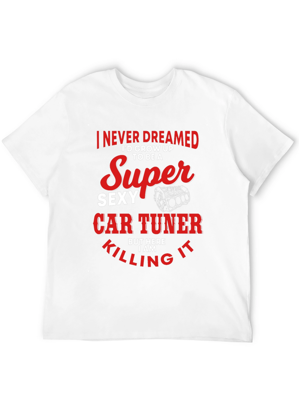 Super Sexy Car Tuner Black Graphic T-Shirt