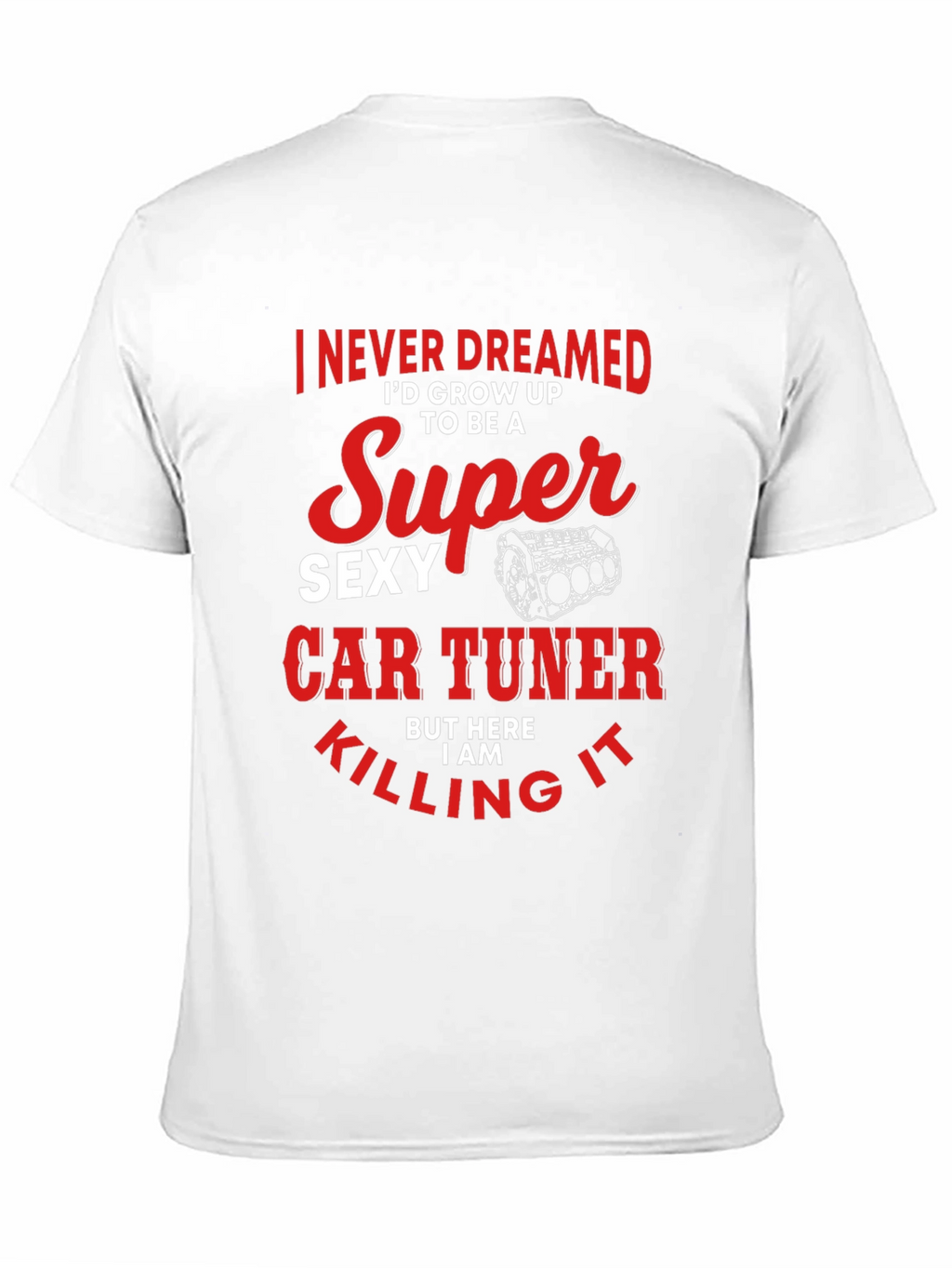 Super Sexy Car Tuner Black Graphic T-Shirt