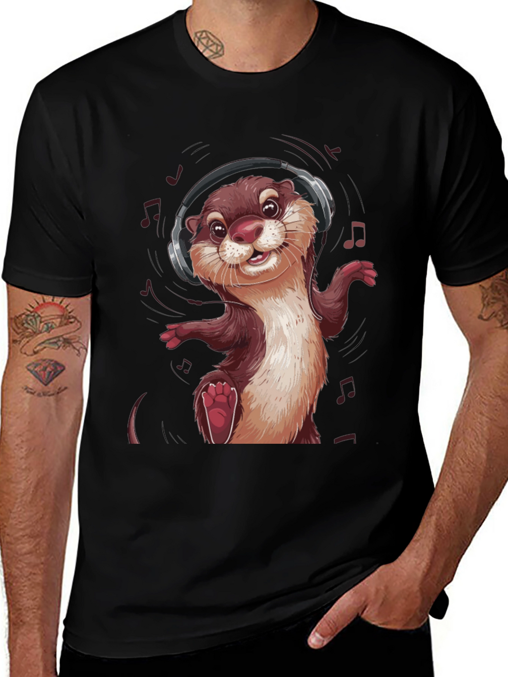 Cool Otter DJ Graphic Tee