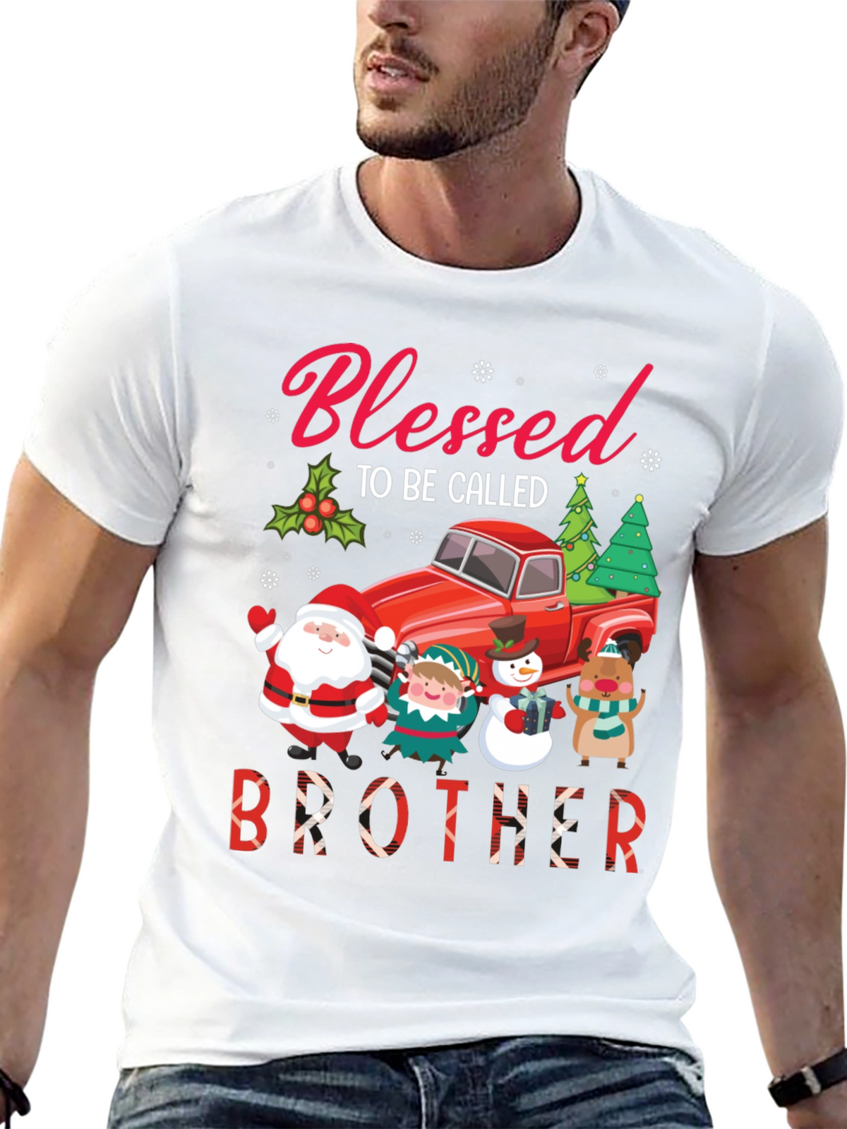 Blessed Brother Christmas Holiday T-Shirt