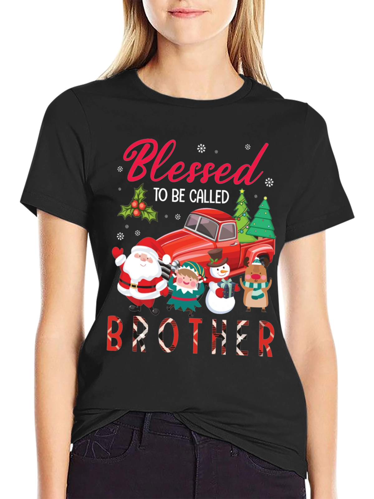 Blessed Brother Christmas Holiday T-Shirt